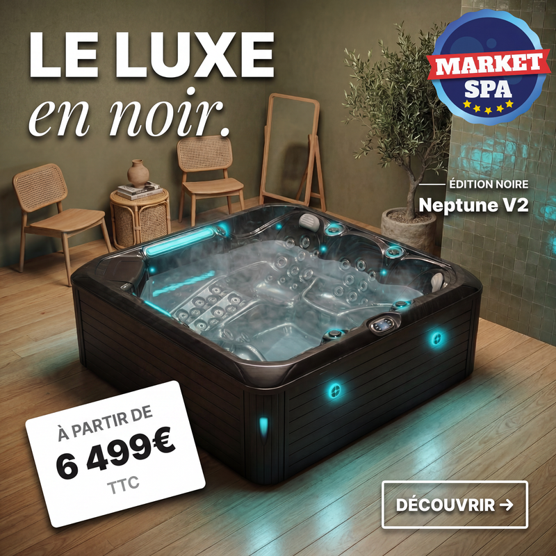 Neptune V2 - 5-Person Spa - Black