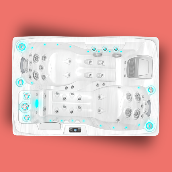 Twin Plug and Play - Spa de 2 places - White Marble