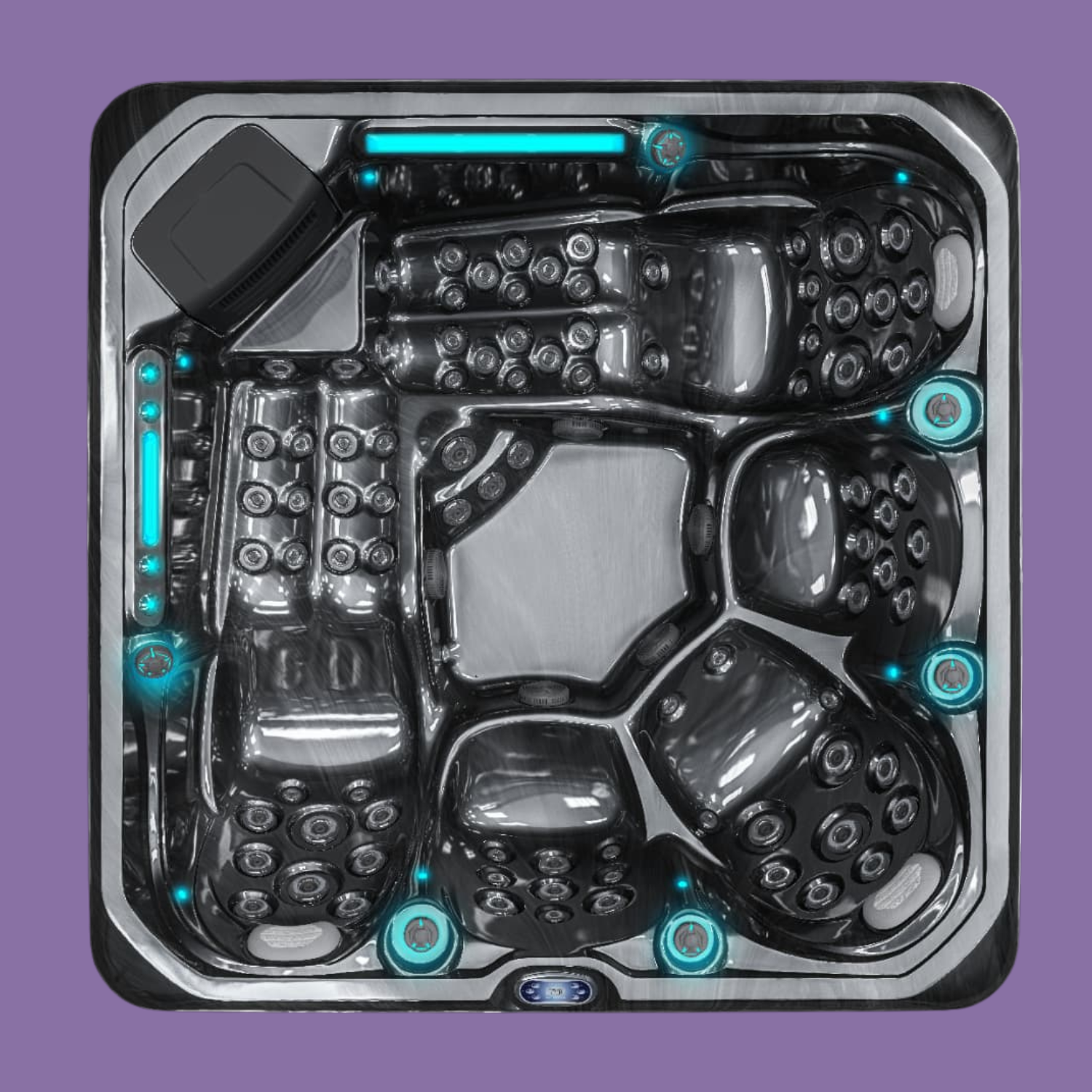 Neptune V2 - Spa 5 places - noir