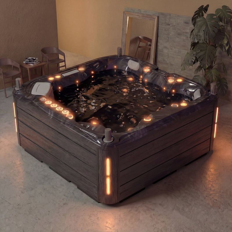 Volcano - 5-Person Spa - Black
