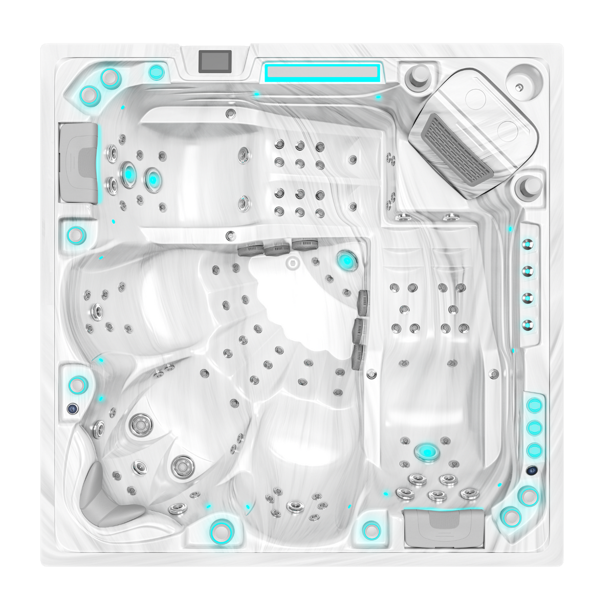 Volcano - 5-Person Spa - White