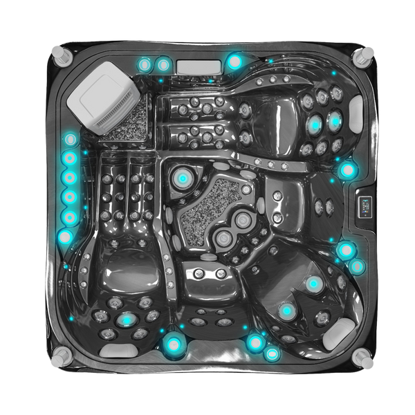 Volcano - Spa 5 places - Noir