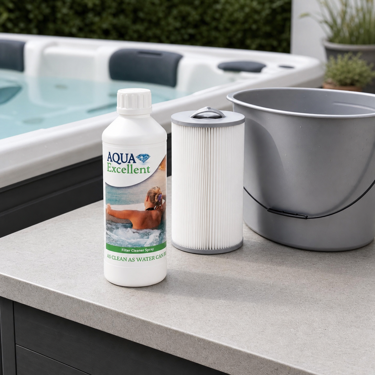 Aqua Excellent Filtre Cleaner 500 g avec une cartouche de spa