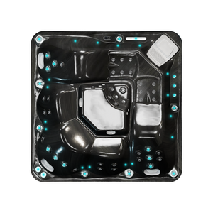 Easy Relax, spa 5 places Noir Midnight Opal, vue de dessus