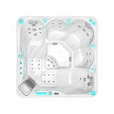 Easy Relax, spa 5 places Sterling Marble, vue de dessus