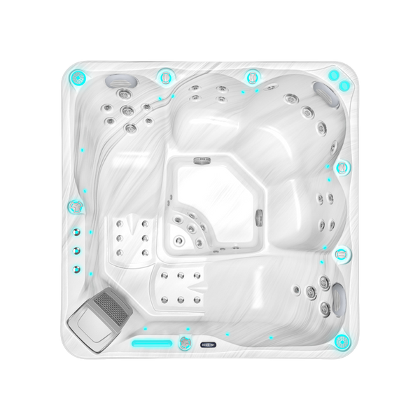 Easy Relax, spa 5 places Sterling Marble, vue de dessus
