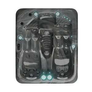 Kos Plug and Play, spa 3 places Midnight Opal, vue de dessus