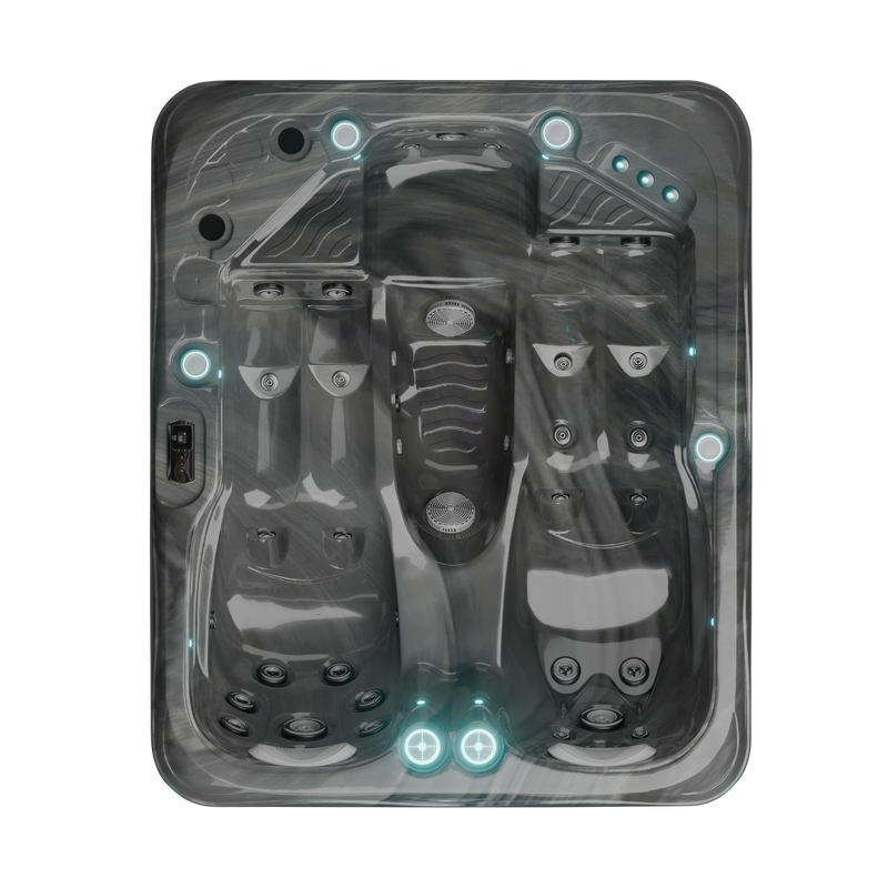 Kos Plug and Play, spa 3 places Midnight Opal, vue de dessus