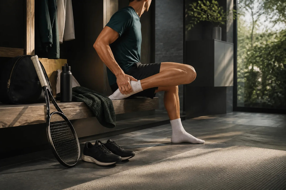 Nero 160 - Sauna intérieur 2-3 places après l’activité avec un sac ou une serviette de sport et un étirement doux