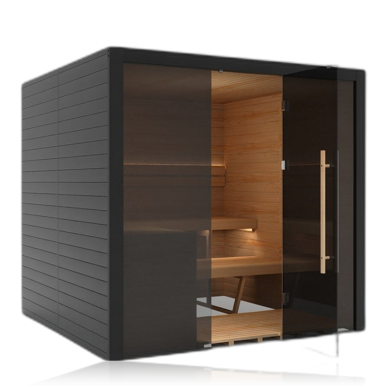 Nero 210X, sauna NODO, vue 4, posé au sol