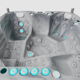 Spa Volcano 5 places, coloris Odyssey, vue rapprochee de l'interieur de la coque et des sieges