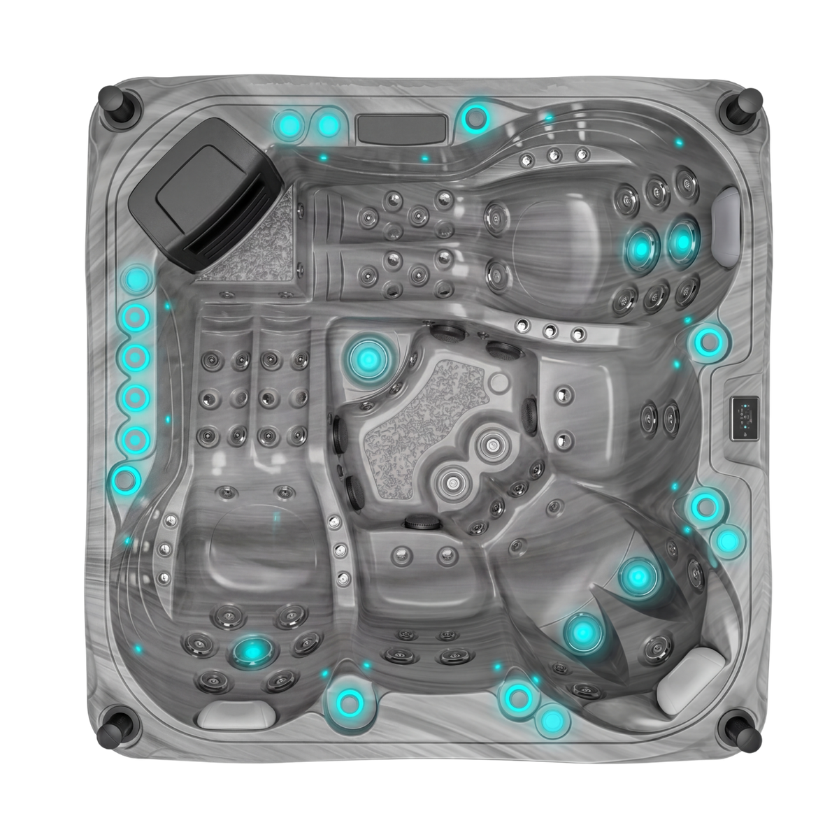 Volcano - 5-Person Spa - White