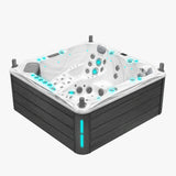 Spa Volcano 5 places acrylique Sterling Marble, jupe anthracite, éclairage LED